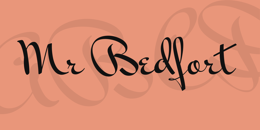 フォント Mr Bedfort