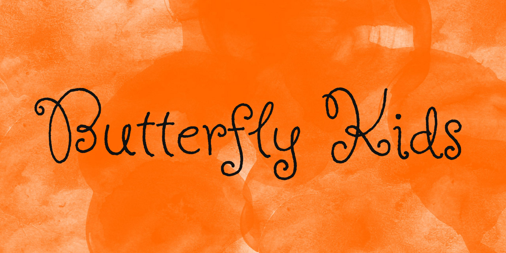 フォント Butterfly Kids