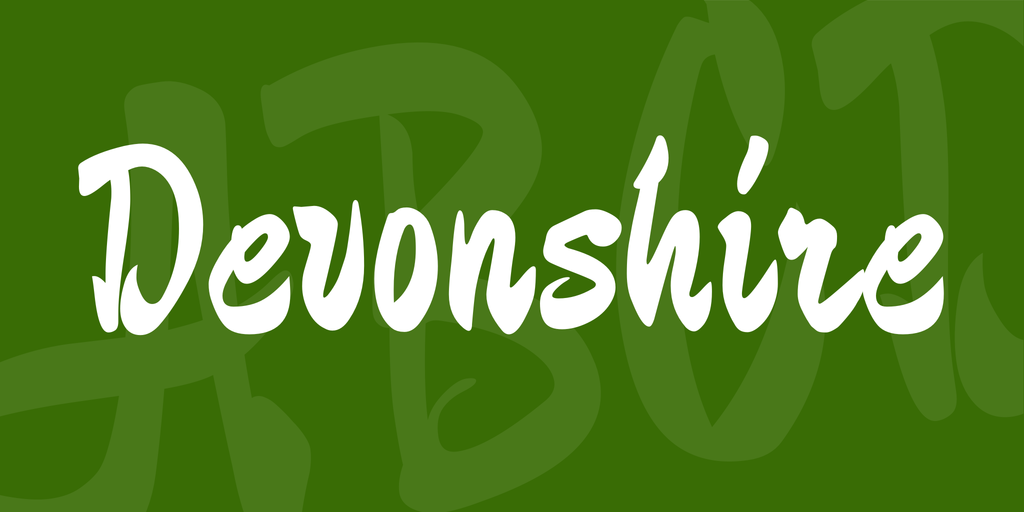 フォント Devonshire