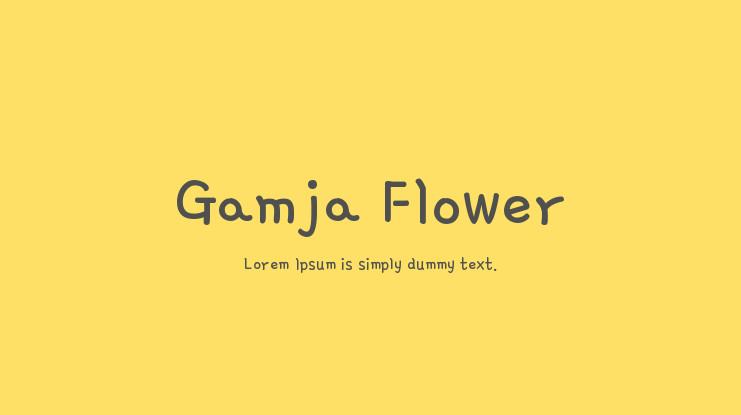 フォント Gamja Flower