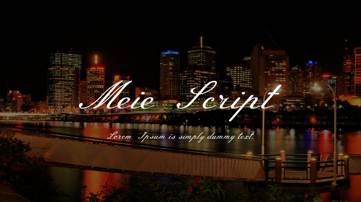 フォント Meie Script