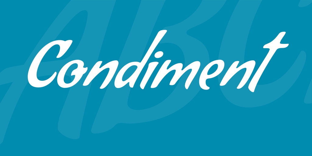 フォント Condiment