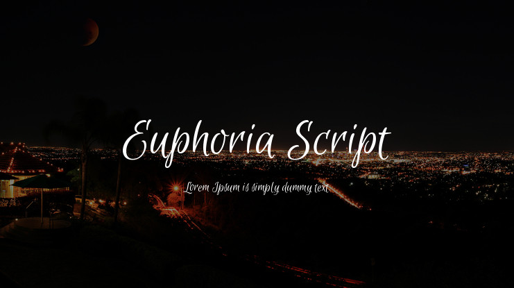 フォント Euphoria Script
