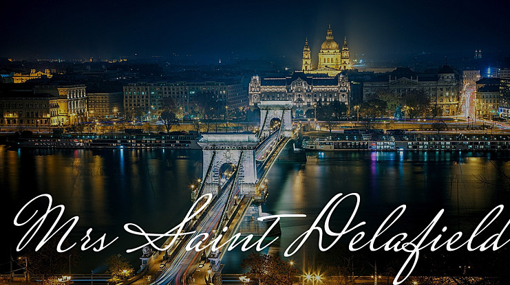 フォント Mrs Saint Delafield