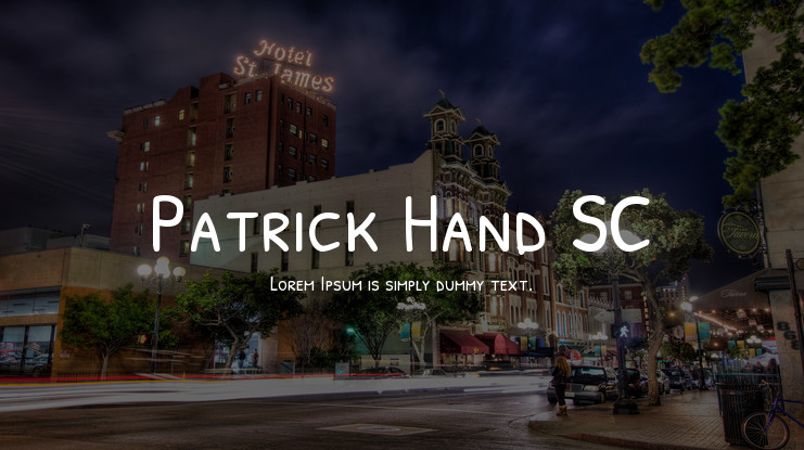 フォント Patrick Hand SC