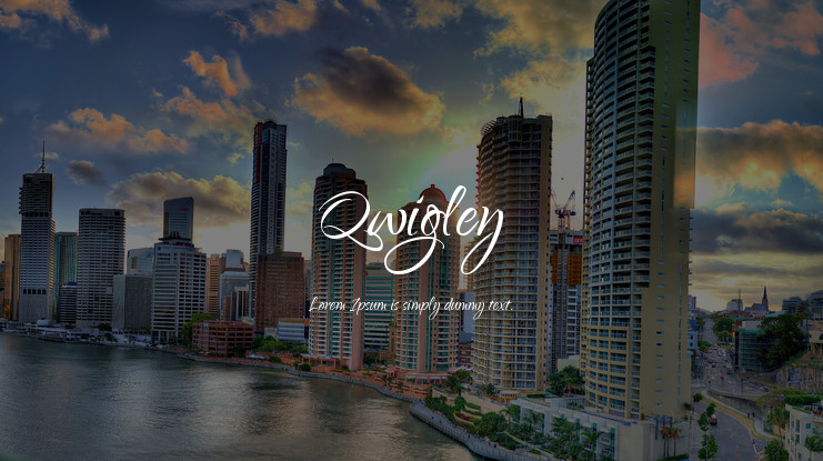 フォント Qwigley