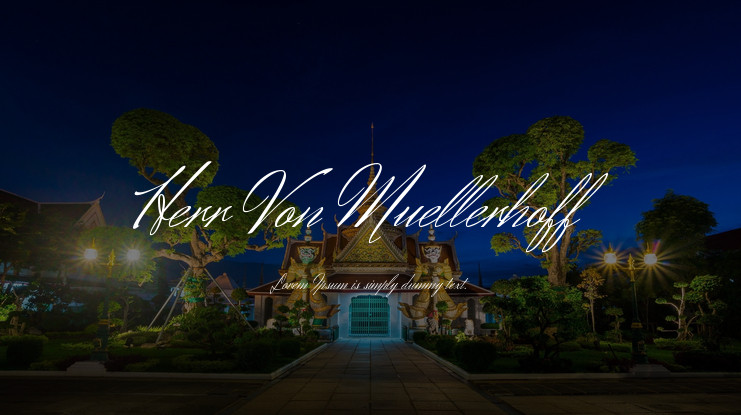 フォント Herr Von Muellerhoff