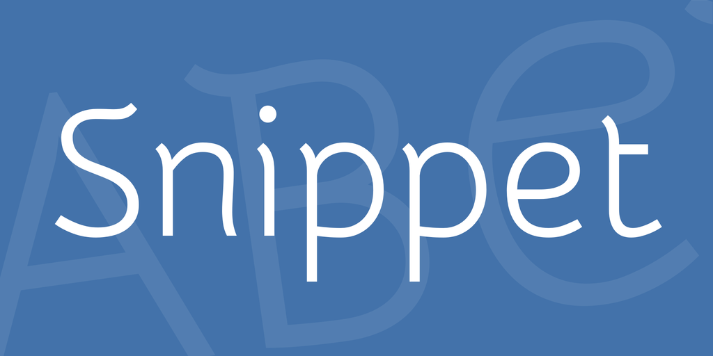 フォント Snippet