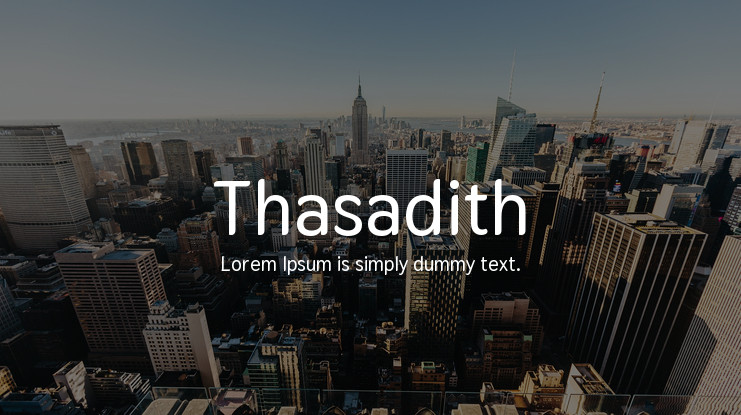 フォント Thasadith