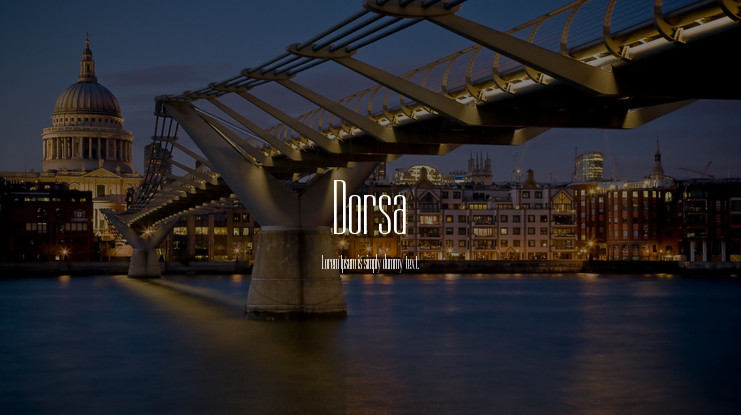 フォント Dorsa