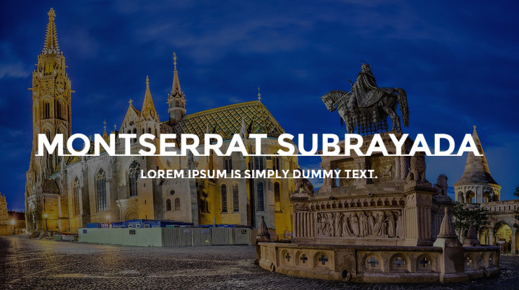 フォント Montserrat Subrayada