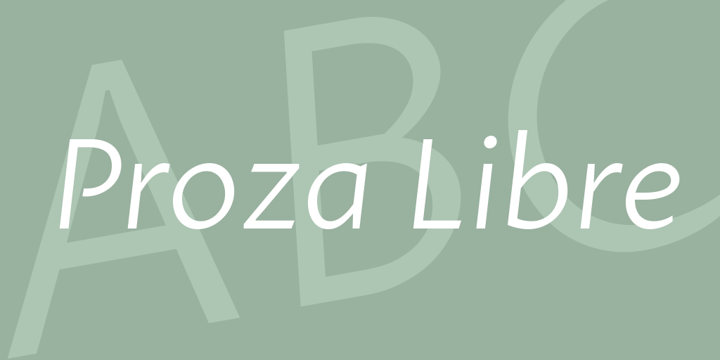 フォント Proza Libre
