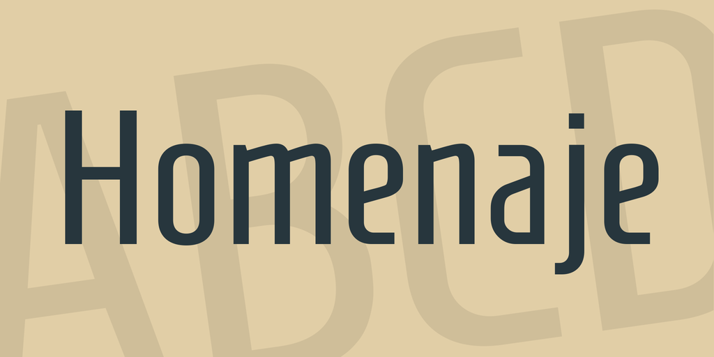 フォント Homenaje