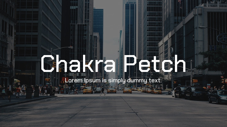 フォント Chakra Petch