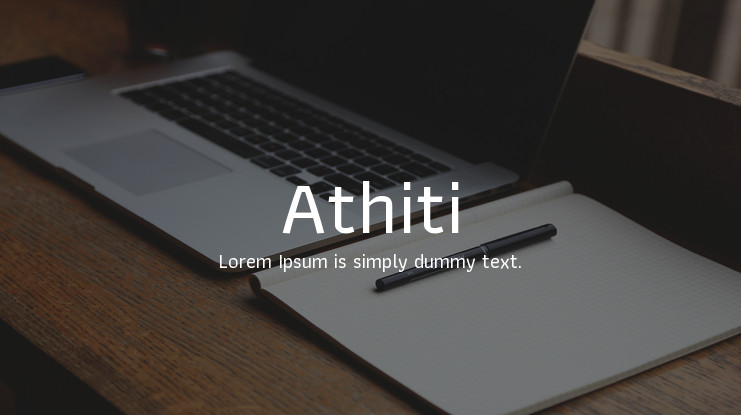 フォント Athiti