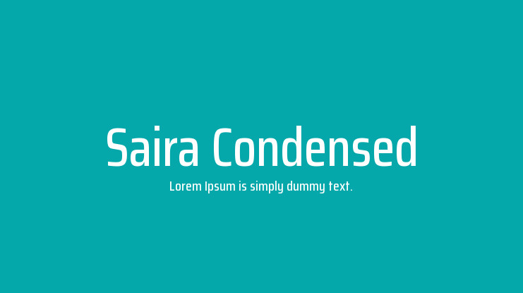 Saira Condensed