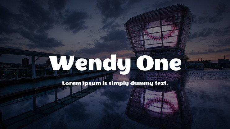 フォント Wendy One