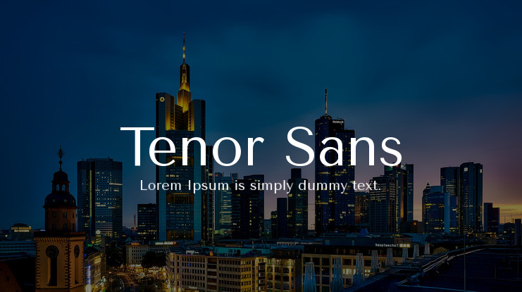 フォント Tenor Sans