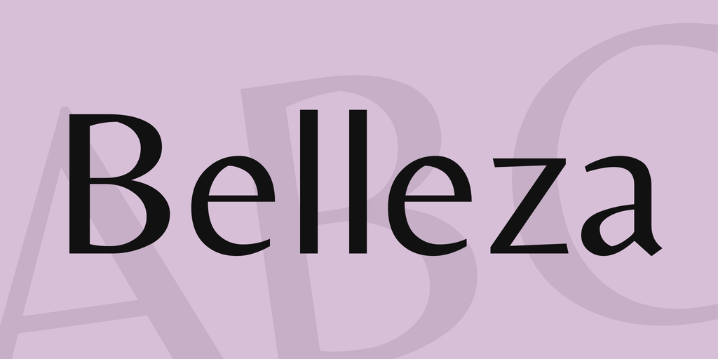 フォント Belleza