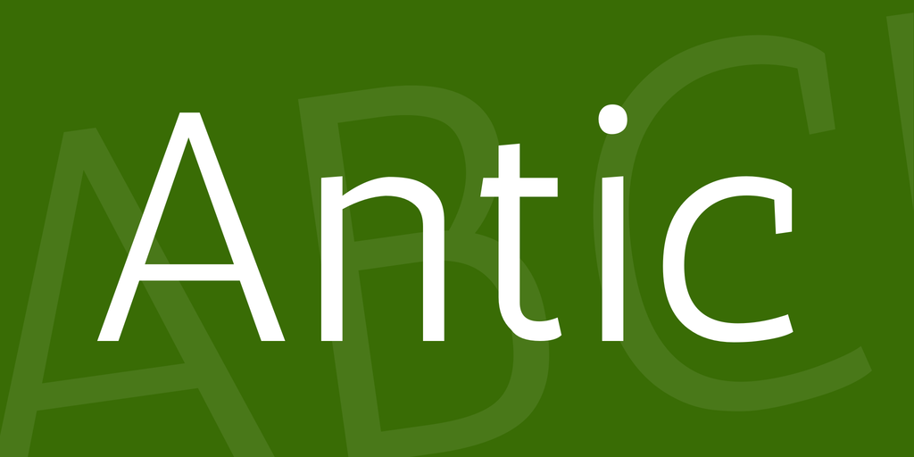 フォント Antic