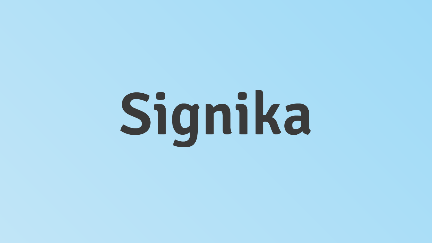 フォント Signika