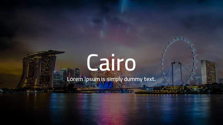 フォント Cairo