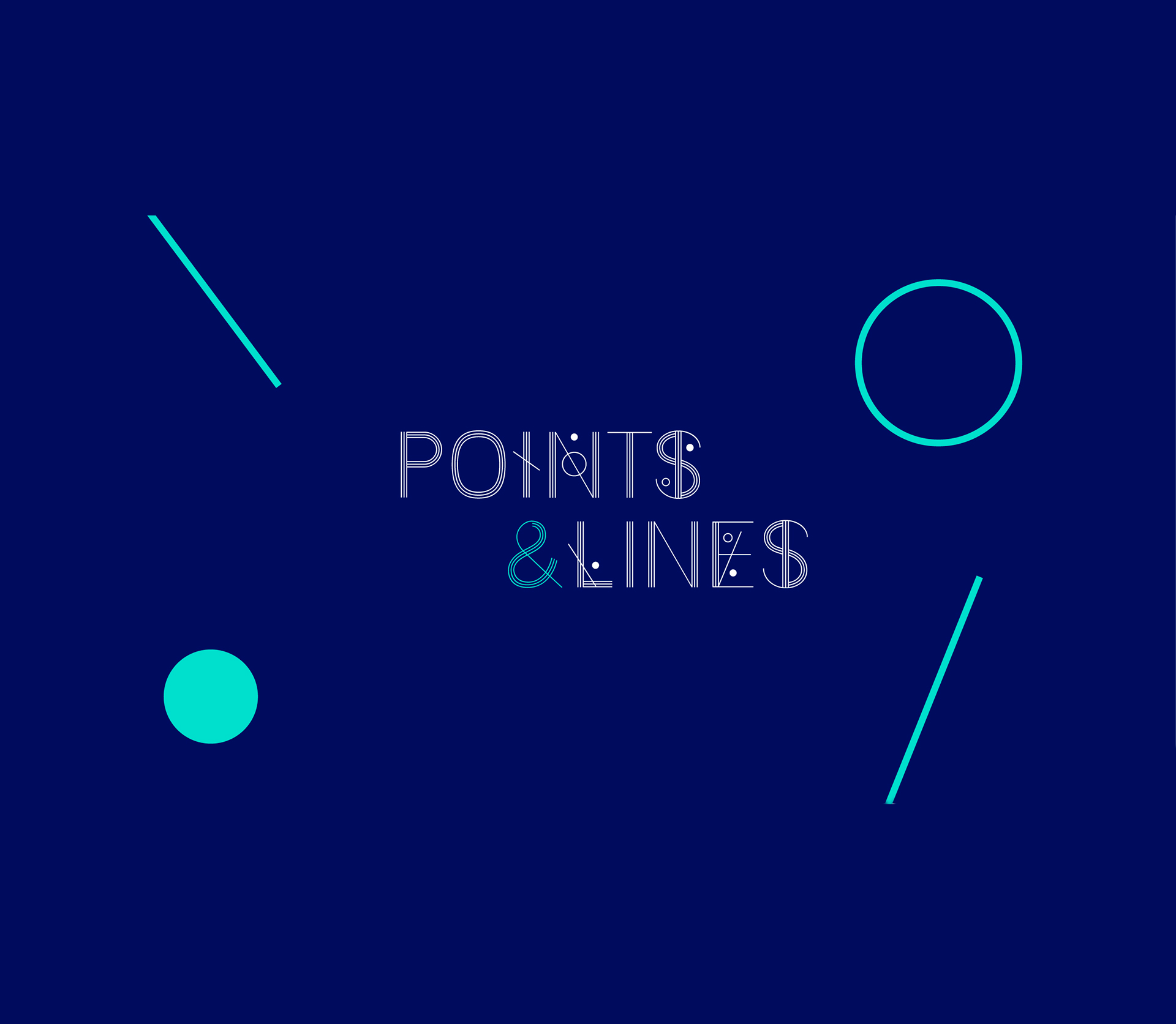 フォント Points & Lines