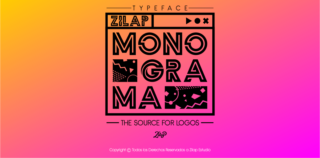 フォント Zilap Monograma
