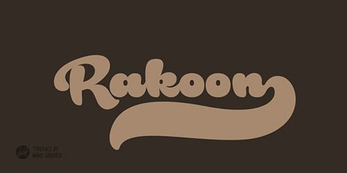フォント Rough Rakoon