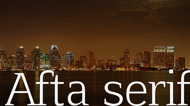 フォント Afta Serif