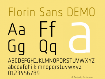 フォント Florin Sans 