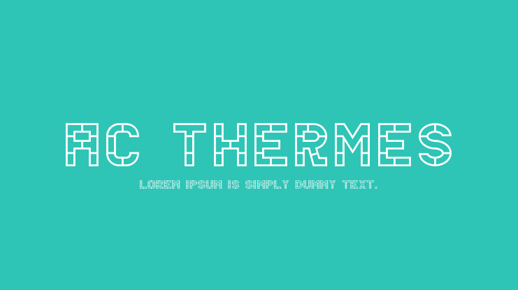 フォント AC Thermes 