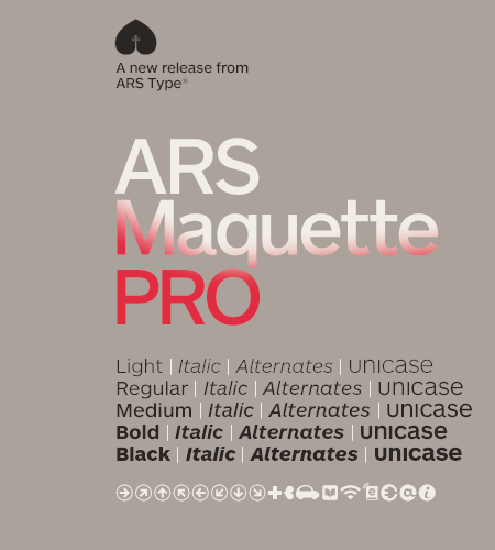 フォント ARS Maquette Pro