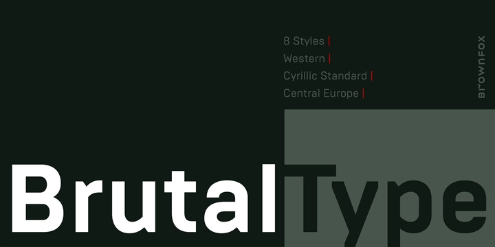 フォント Brutal Type