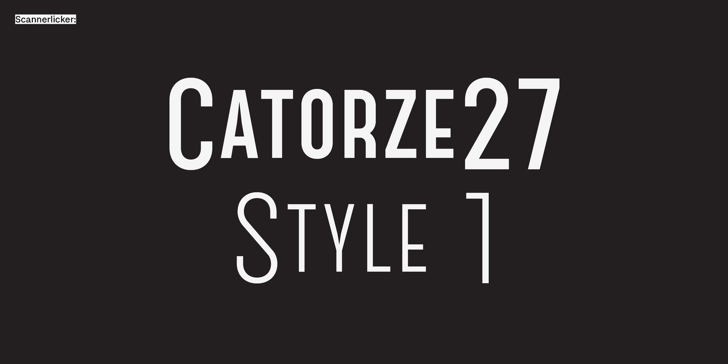 フォント Catorze27 Style1