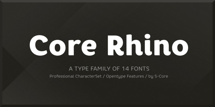フォント Core Rhino