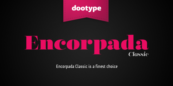 フォント Encorpada Classic