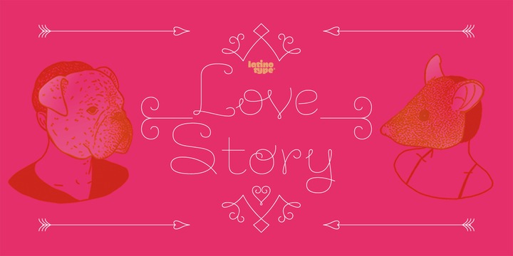 フォント Love Story