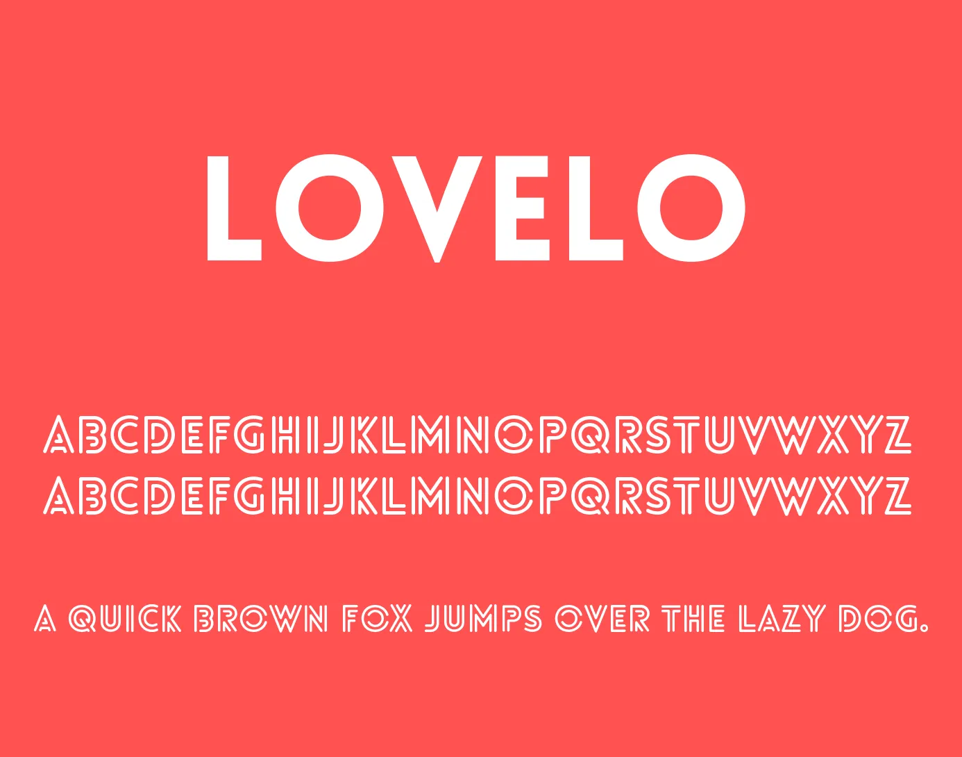 フォント Lovelo