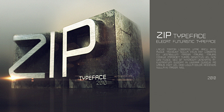 フォント Zip Typeface