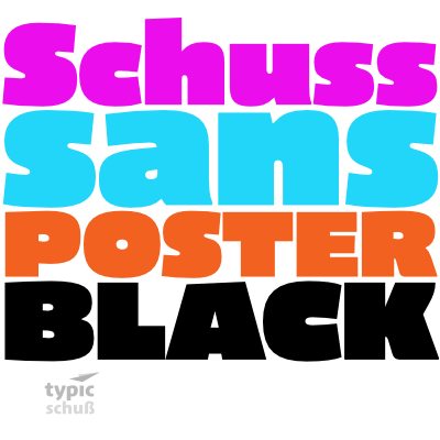 フォント Schuss Sans CG Poster