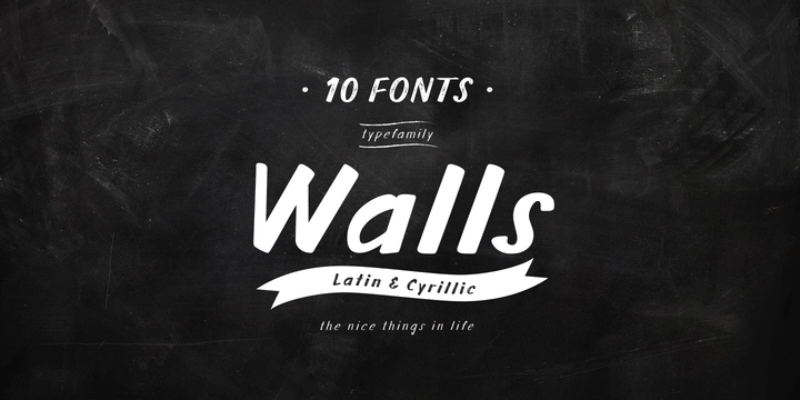 フォント Walls