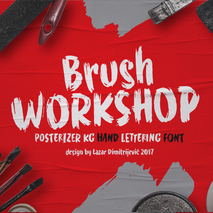 フォント WORKSHOP Brush