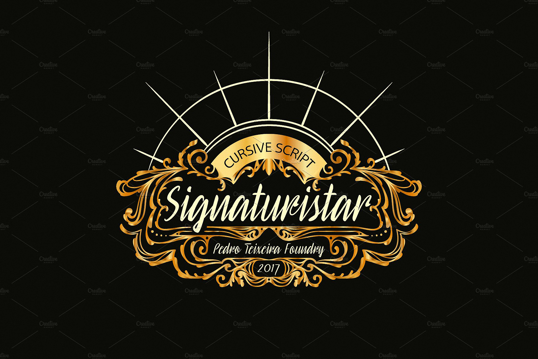 フォント Signaturistar