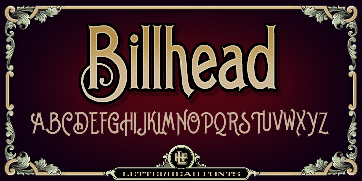 フォント LHF Billhead