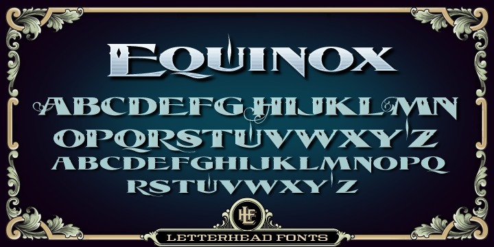 フォント LHF Equinox