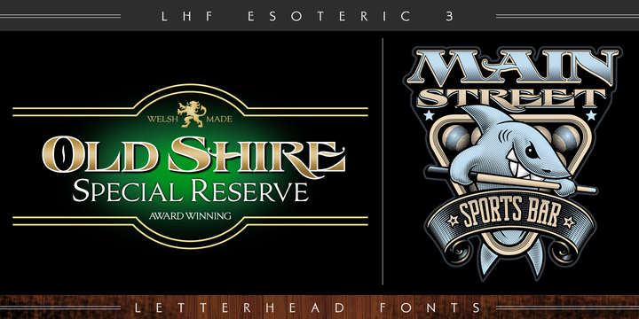 フォント LHF Esoteric 3