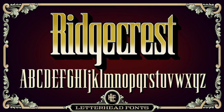 フォント LHF Ridgecrest