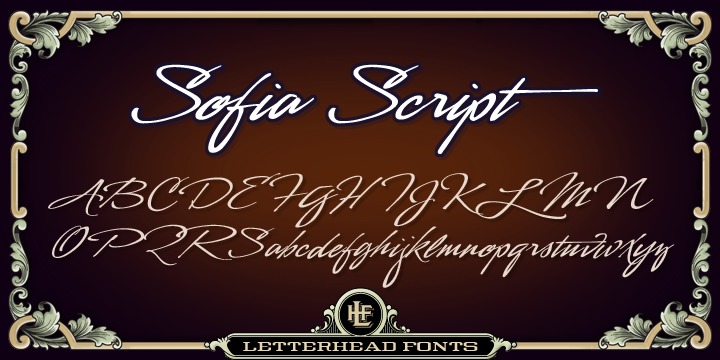 フォント LHF Sofia Script