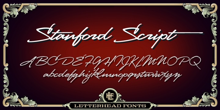フォント LHF Stanford Script